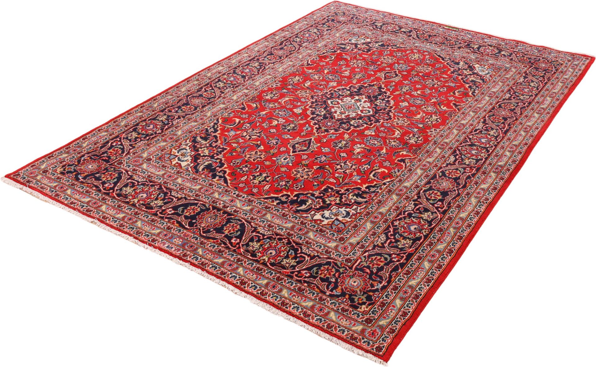 Kashan Persian Rug — hand-knotted, 200 × 296 cm, Wool