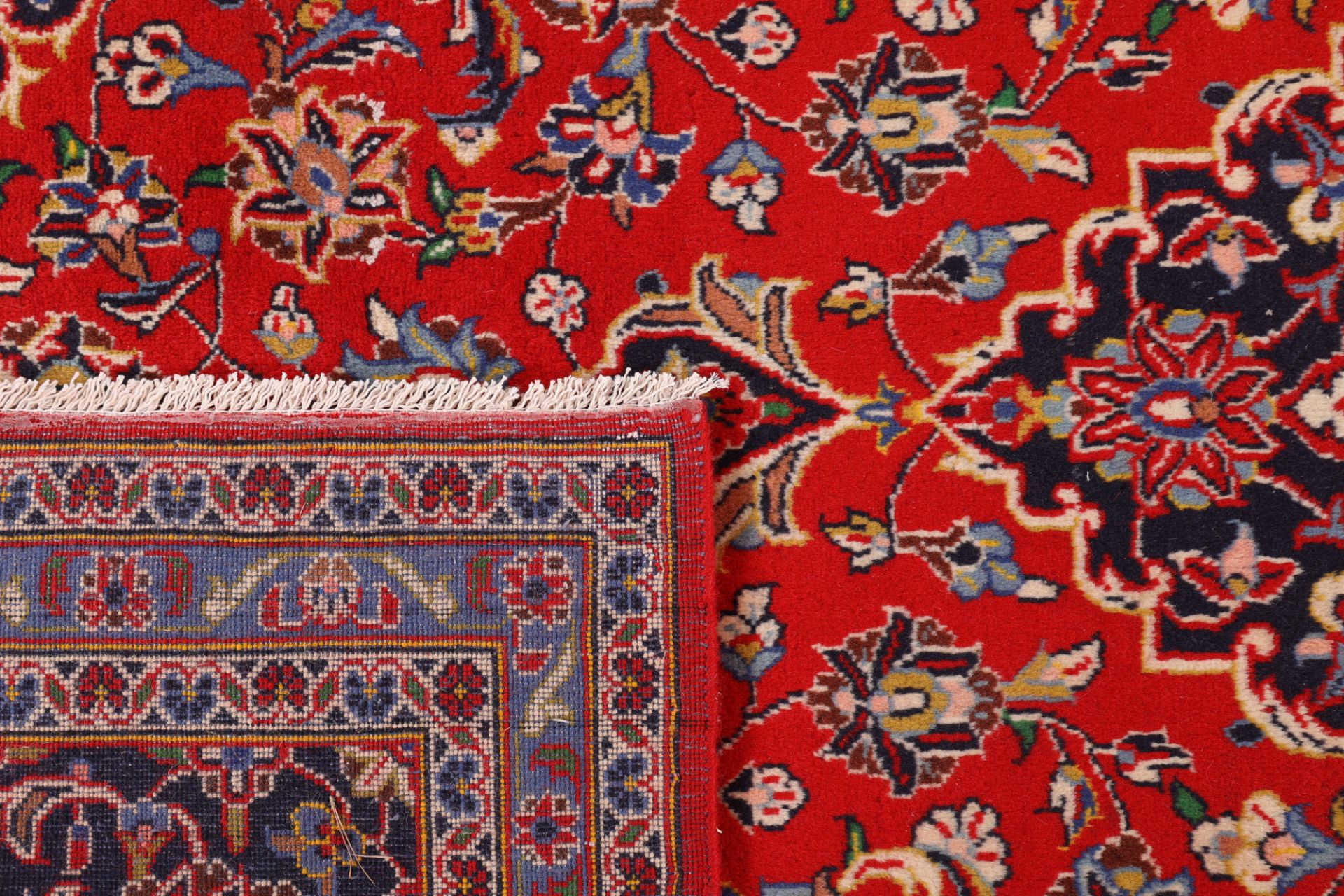 Kashan Persian Rug — hand-knotted, 200 × 296 cm, Wool