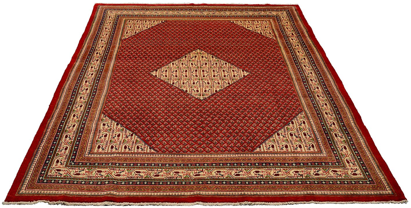 Persian Rug 214 × 318 cm, Wool, hand-knotted