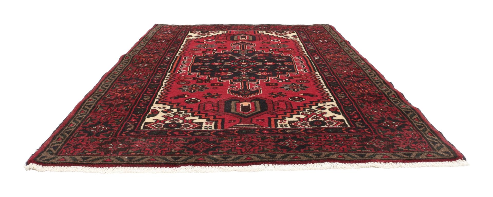 Hamadan Persian Rug 105 × 150 cm, Wool, hand-knotted