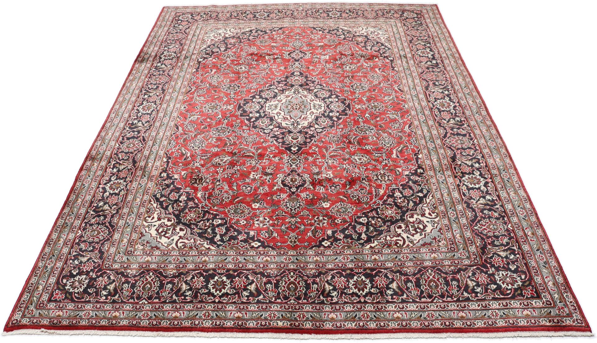 Mashhad Persian Rug — hand-knotted, 245 × 328 cm, Wool
