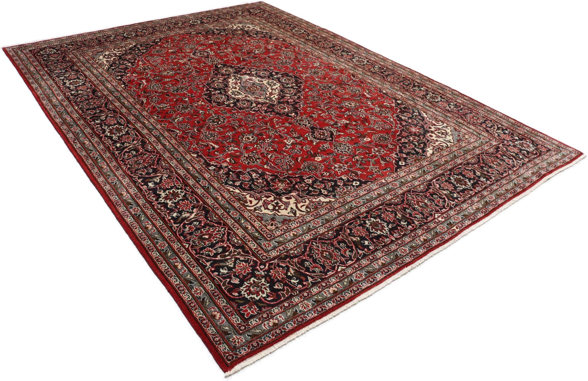 Mashhad Persian Rug — hand-knotted, 245 × 328 cm, Wool
