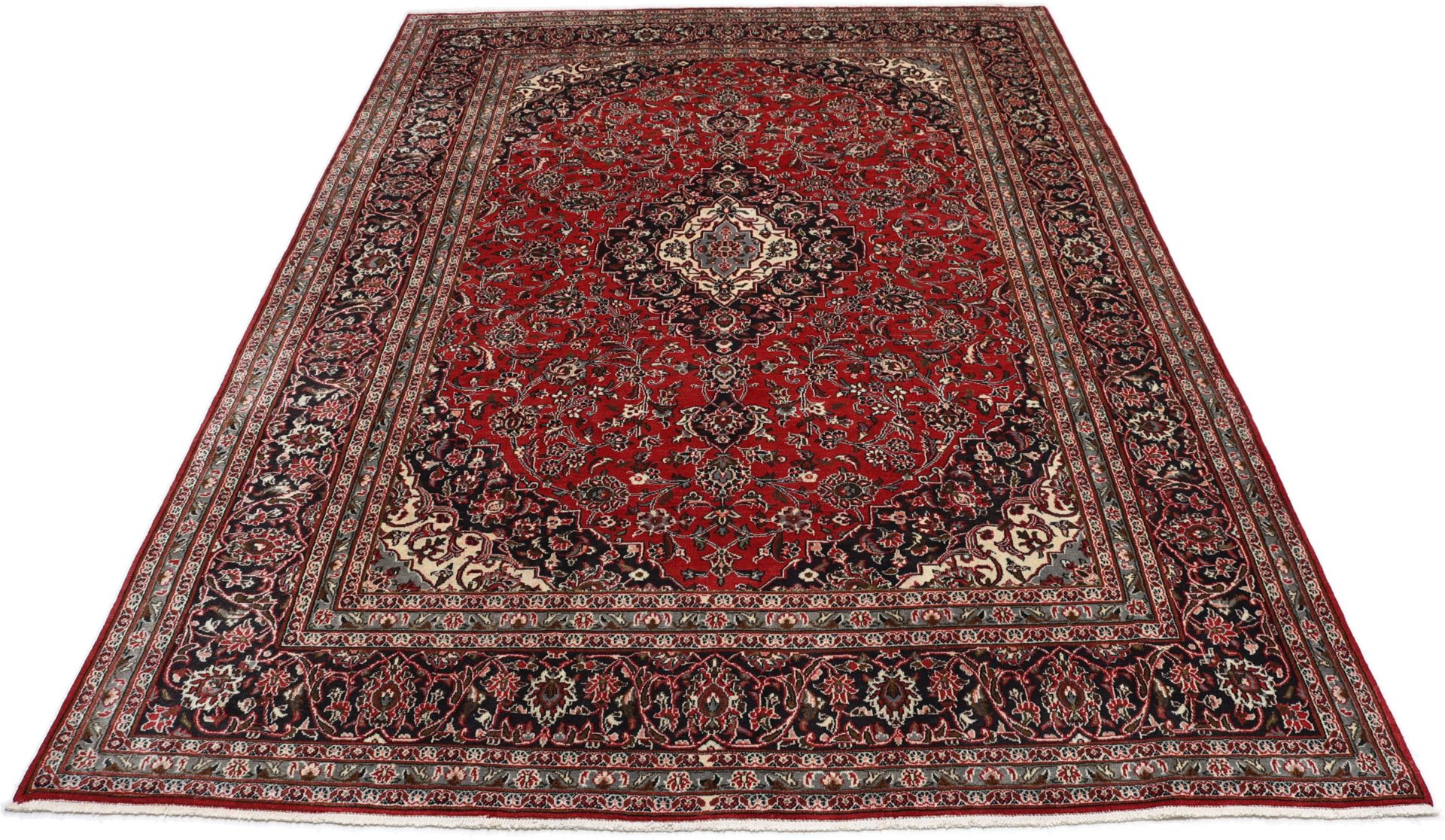 Mashhad Persian Rug — hand-knotted, 245 × 328 cm, Wool