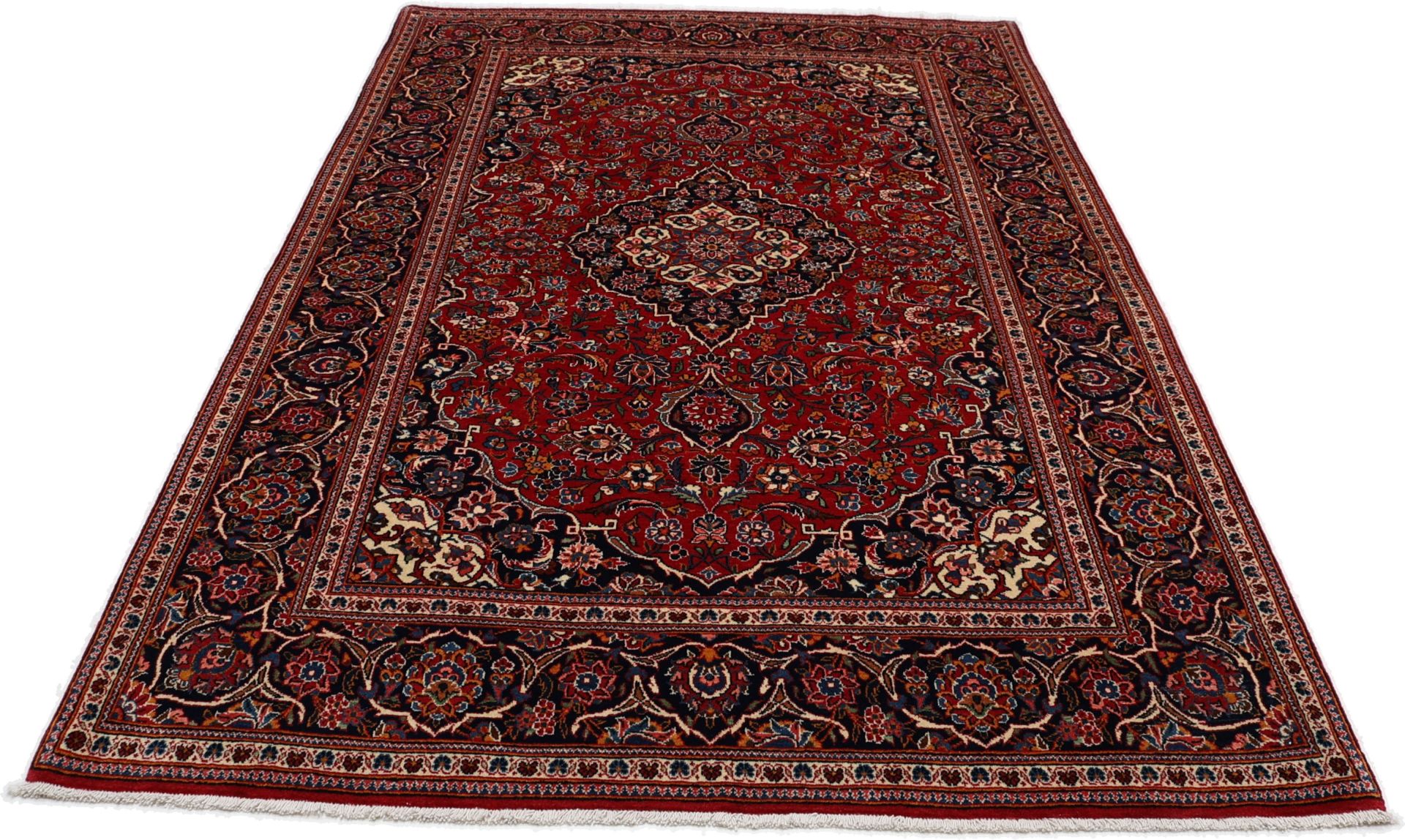 Kashan Persian Rug — hand-knotted, 140 × 220 cm, Wool