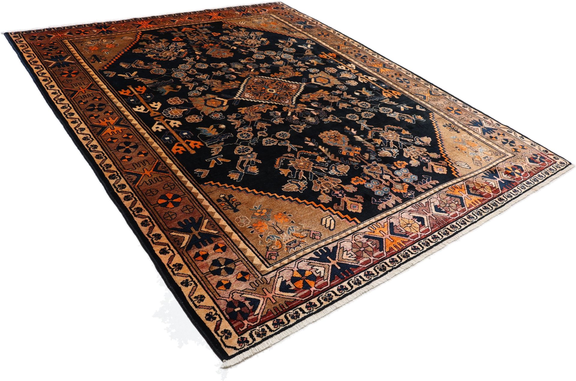 Bakhtiari Persian Rug — hand-knotted, 265 × 322 cm, Wool