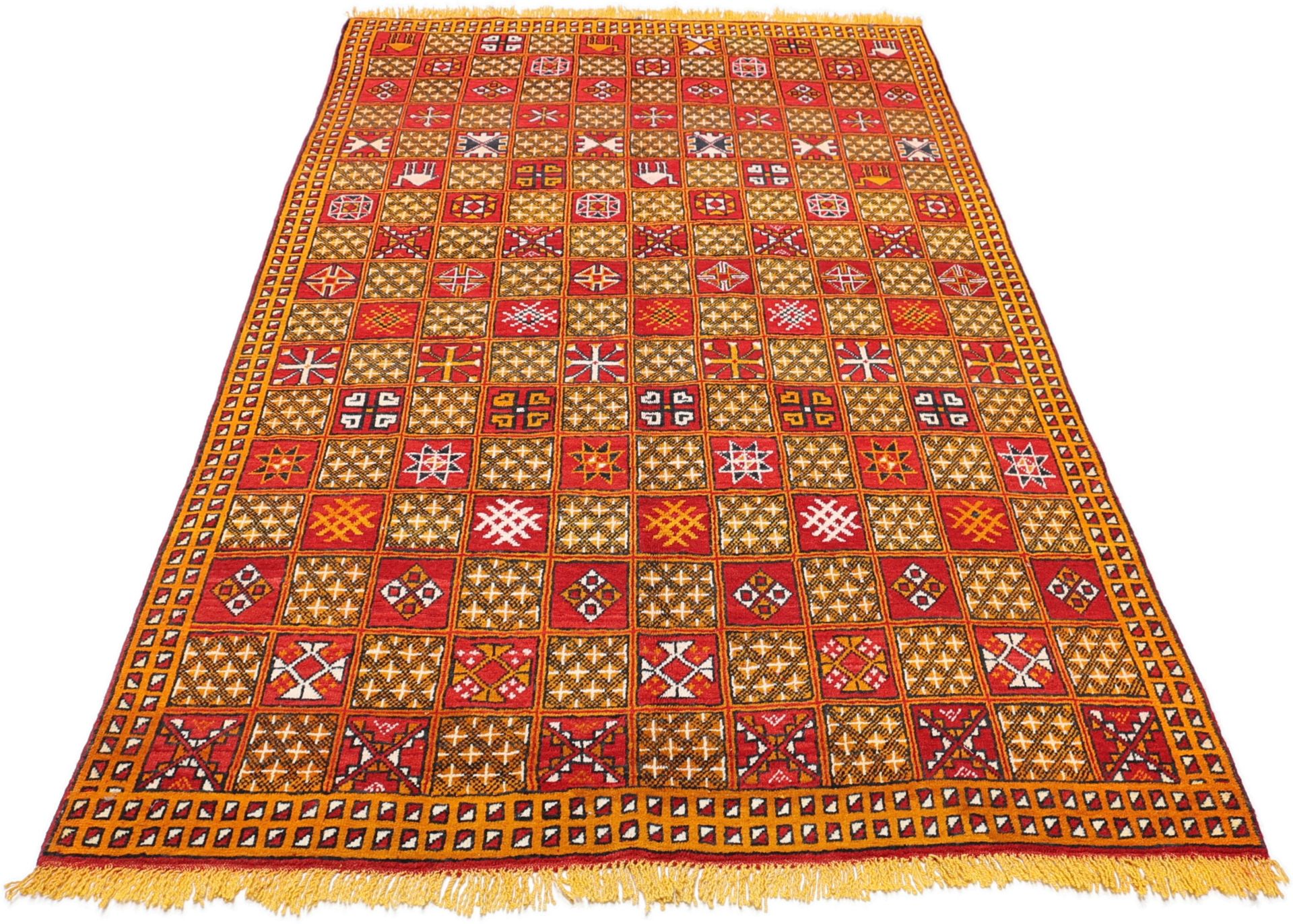 orientteppich-berber-151-x-192-cm-schurwolle-handgeknupft-antik-5 Hand-Knotted Wool Moroccan Rug, 151 × 192 cm