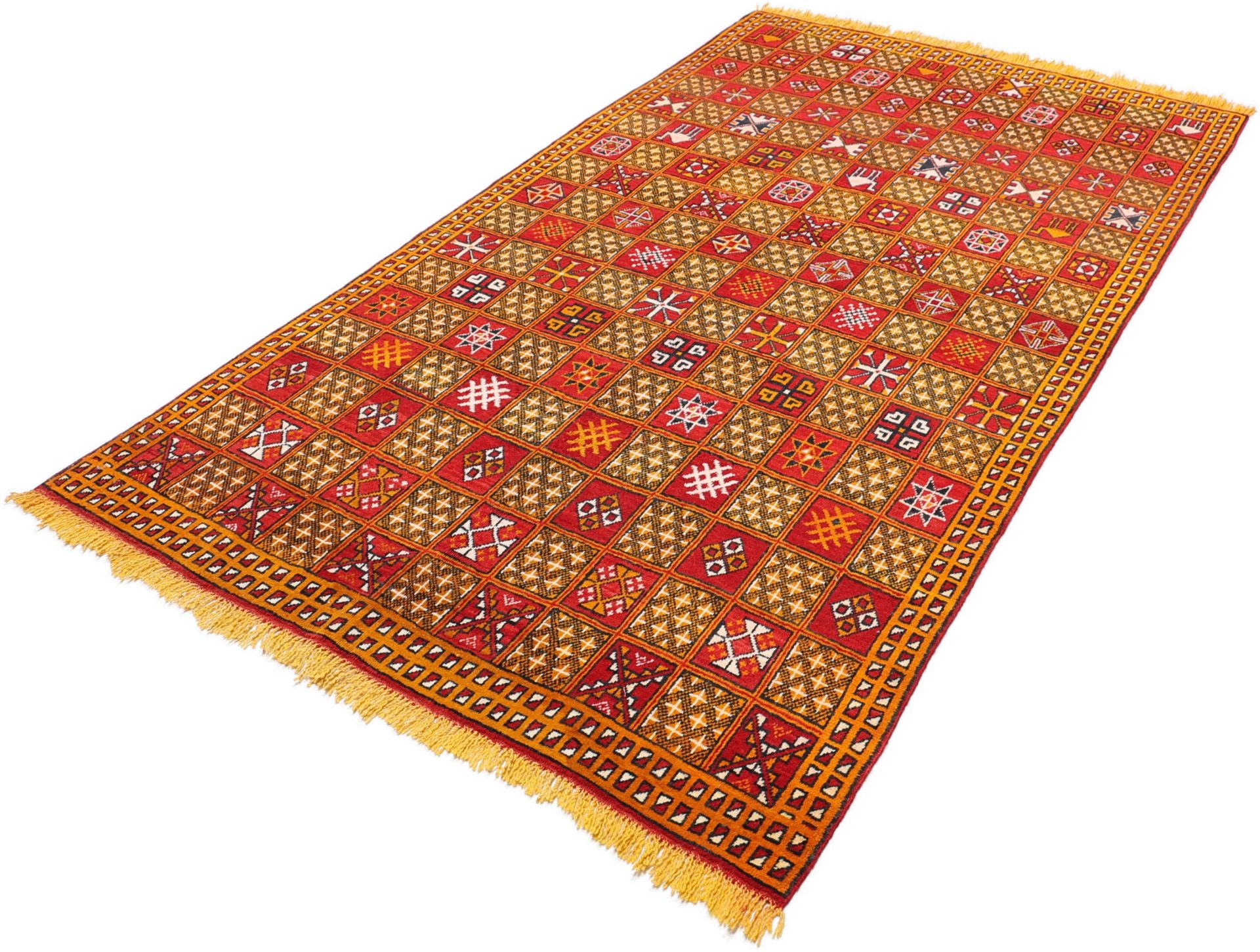 orientteppich-berber-151-x-192-cm-schurwolle-handgeknupft-antik-7 Hand-Knotted Wool Moroccan Rug, 151 × 192 cm