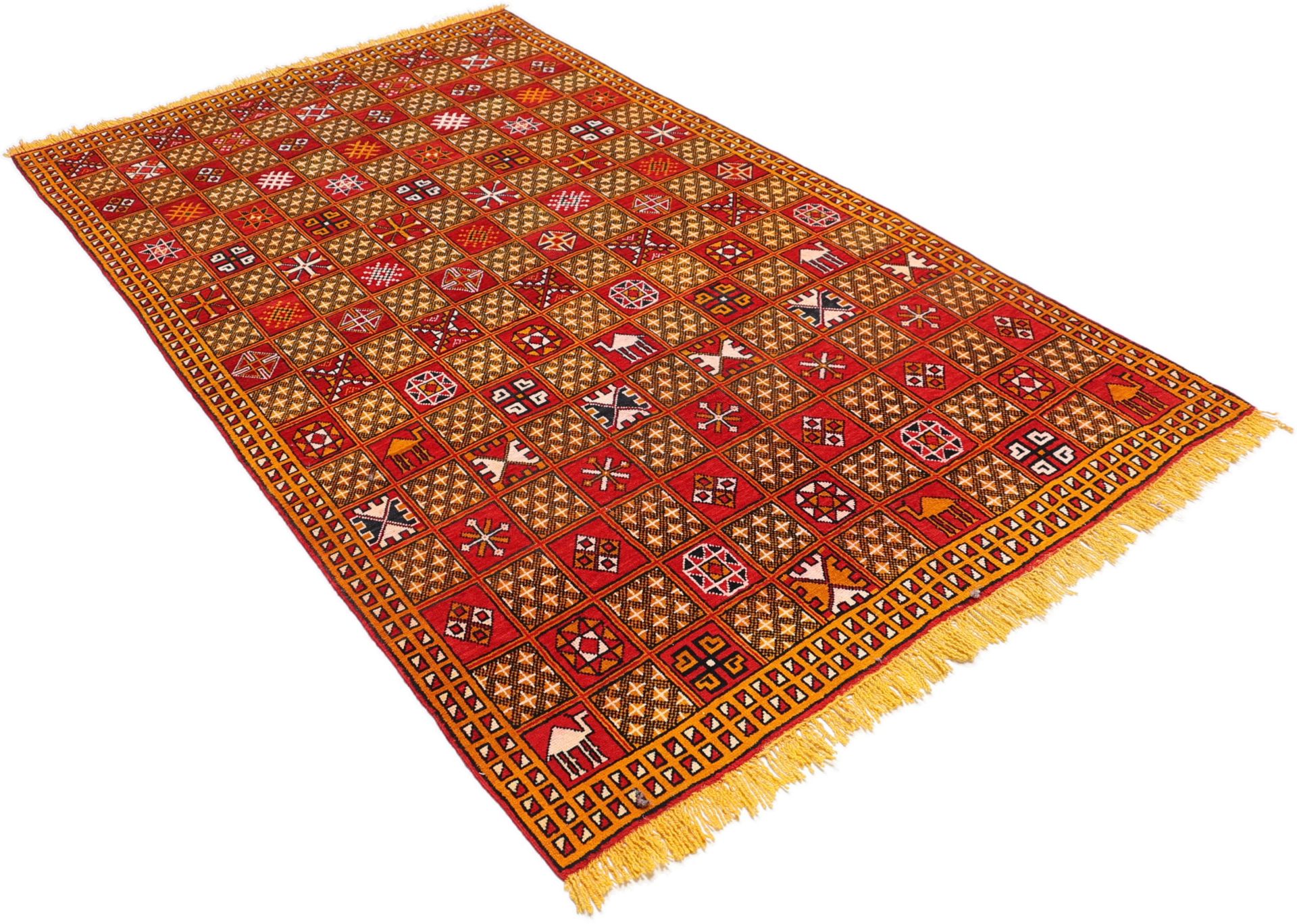 orientteppich-berber-151-x-192-cm-schurwolle-handgeknupft-antik-9 Hand-Knotted Wool Moroccan Rug, 151 × 192 cm