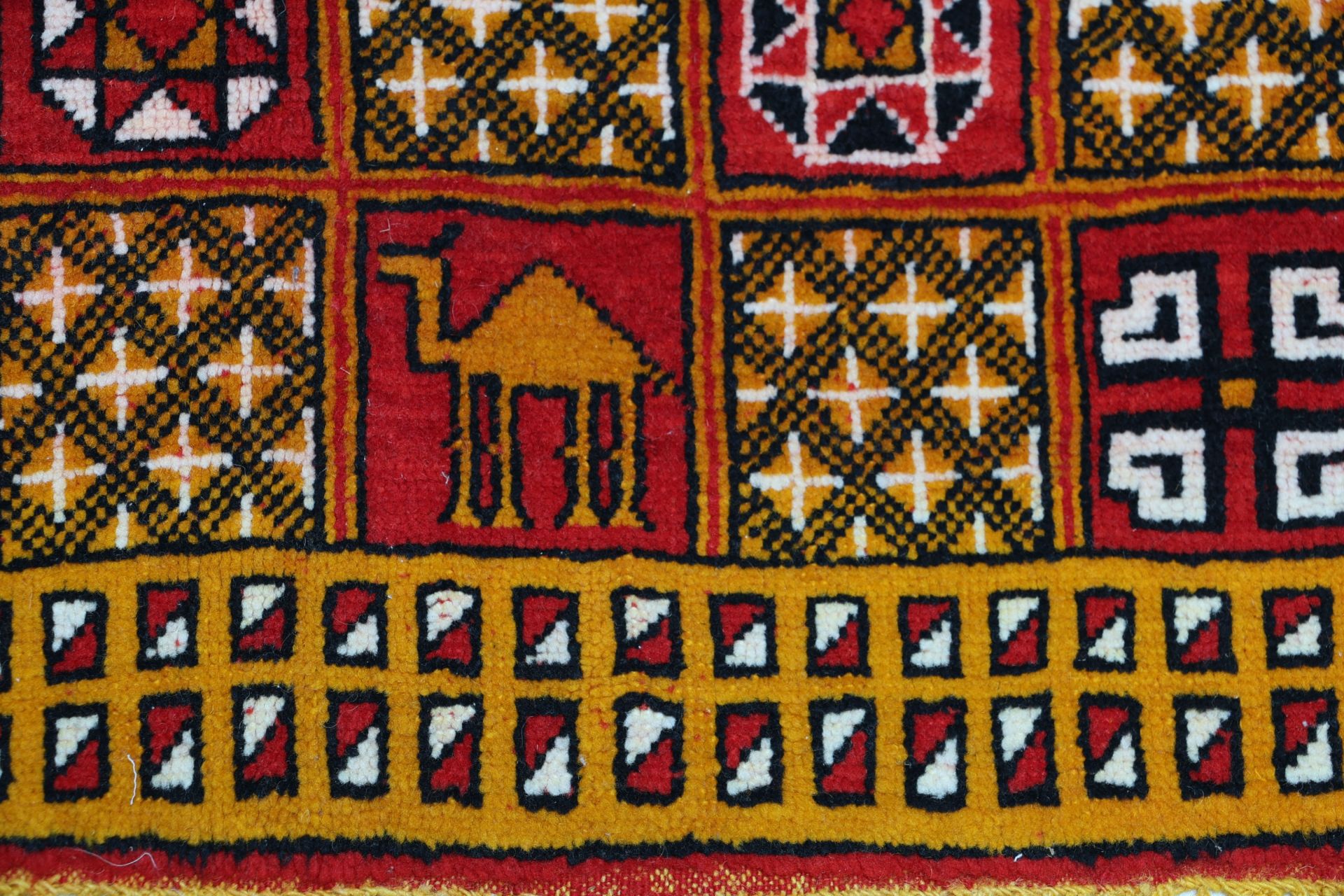 orientteppich-berber-151-x-192-cm-schurwolle-handgeknupft-antik-19 Hand-Knotted Wool Moroccan Rug, 151 × 192 cm