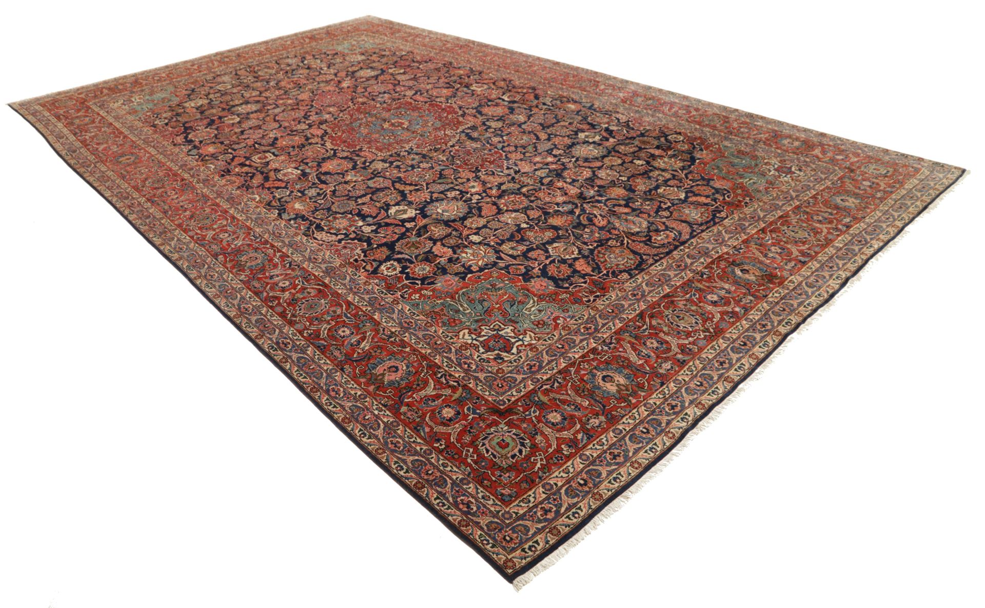 Kashan Persian Rug — hand-knotted, 318 × 513 cm, Wool