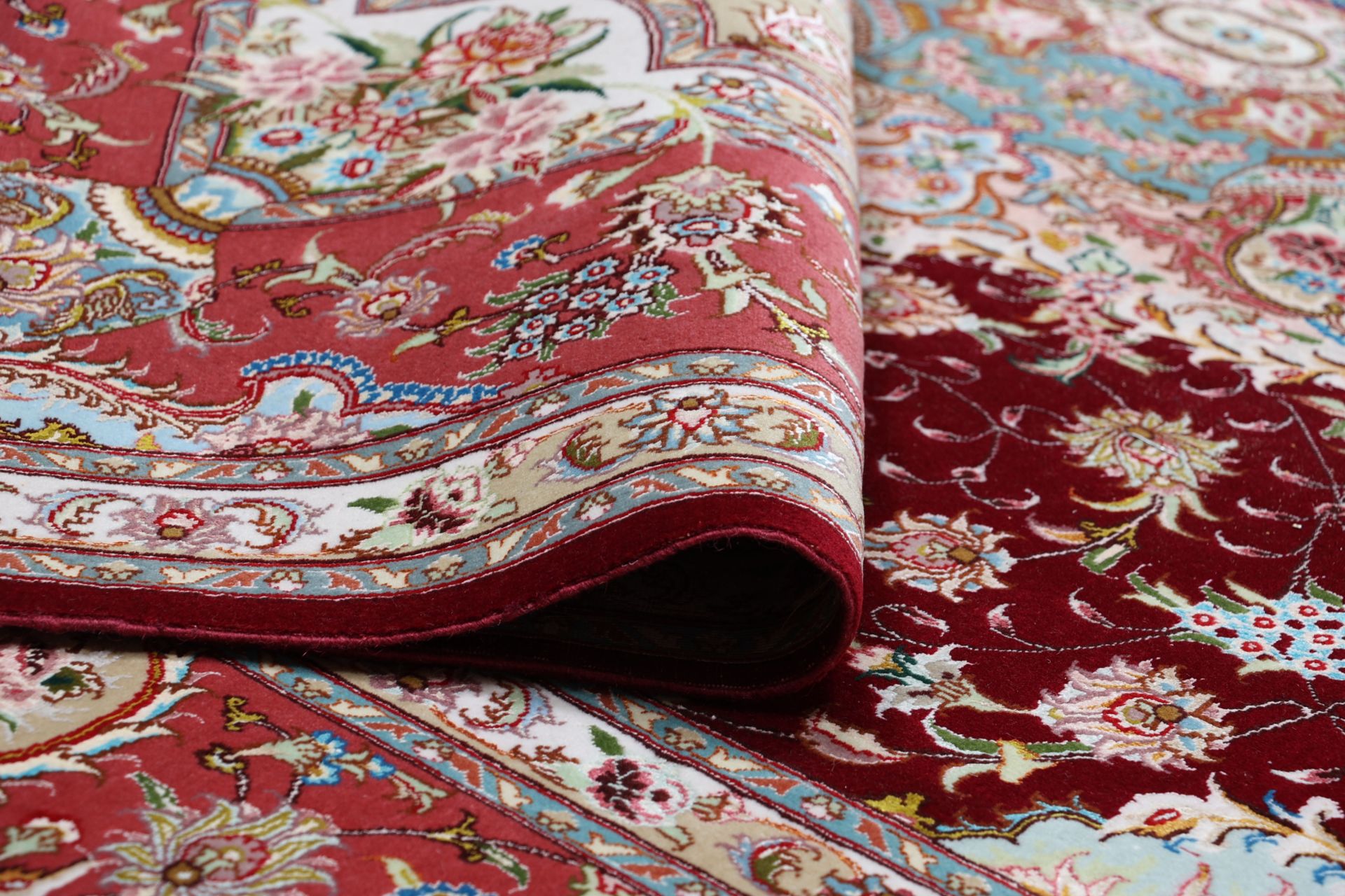 Tabriz Persian Rug 205 × 302 cm, Wool & Silk, hand-knotted