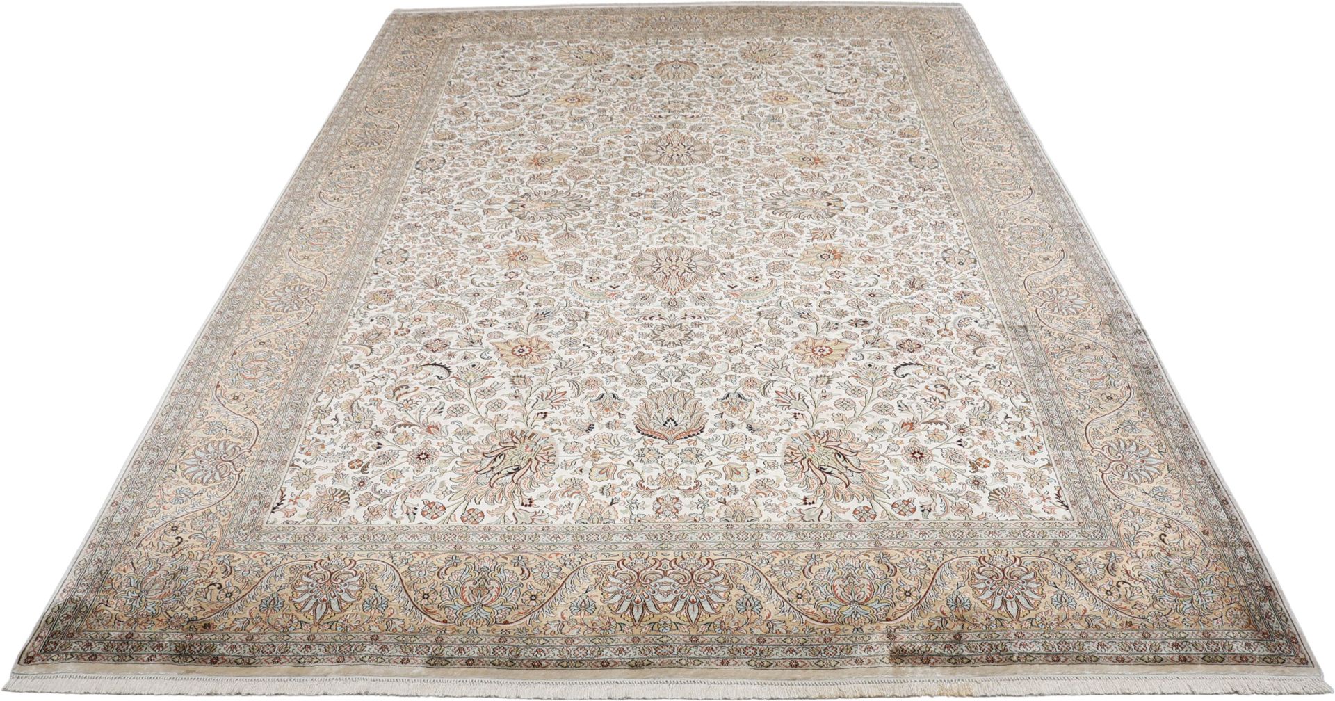 Kashmir Indian Rug 216 × 315 cm, Silk, hand-knotted