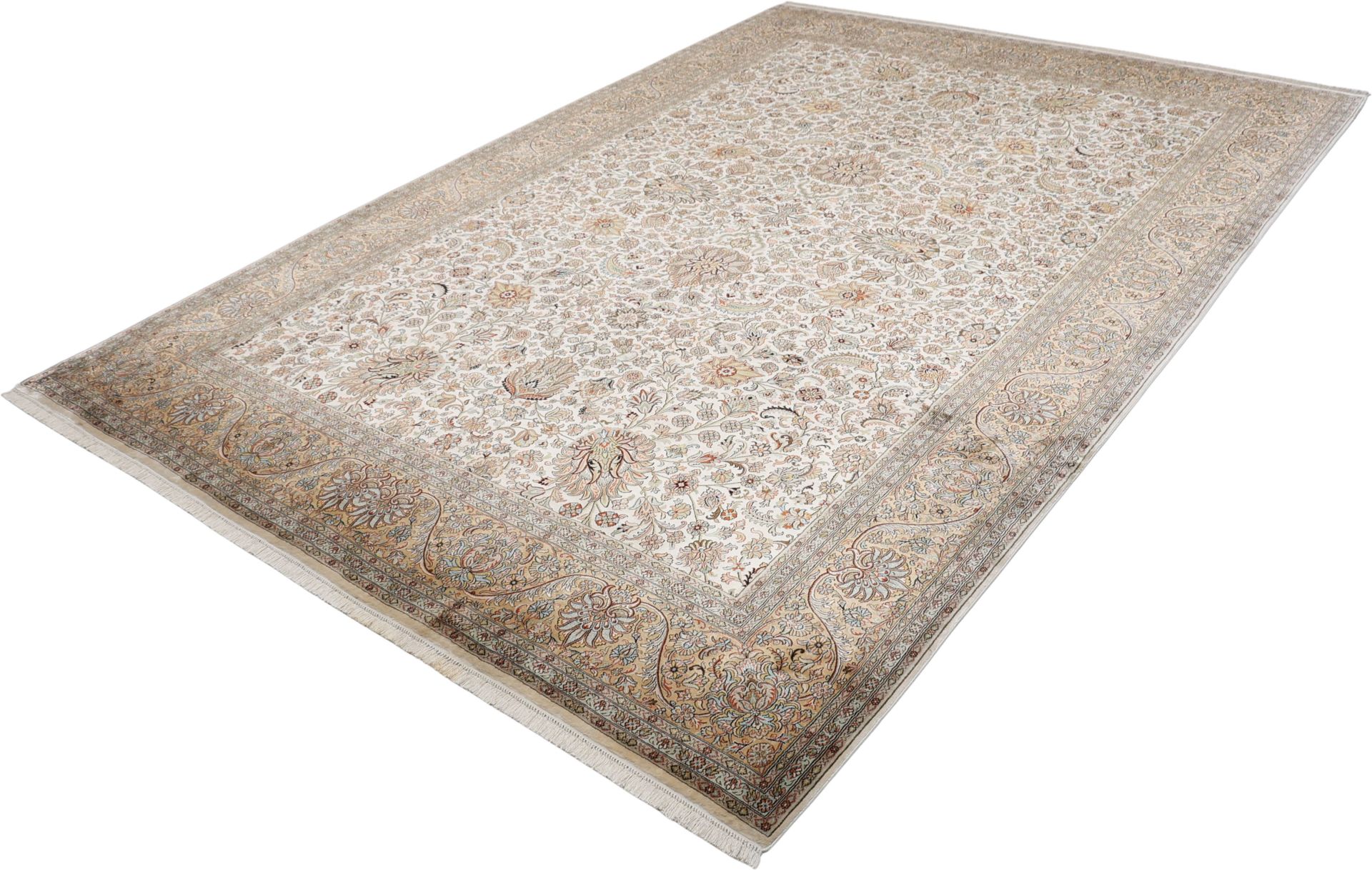 Kashmir Indian Rug 216 × 315 cm, Silk, hand-knotted