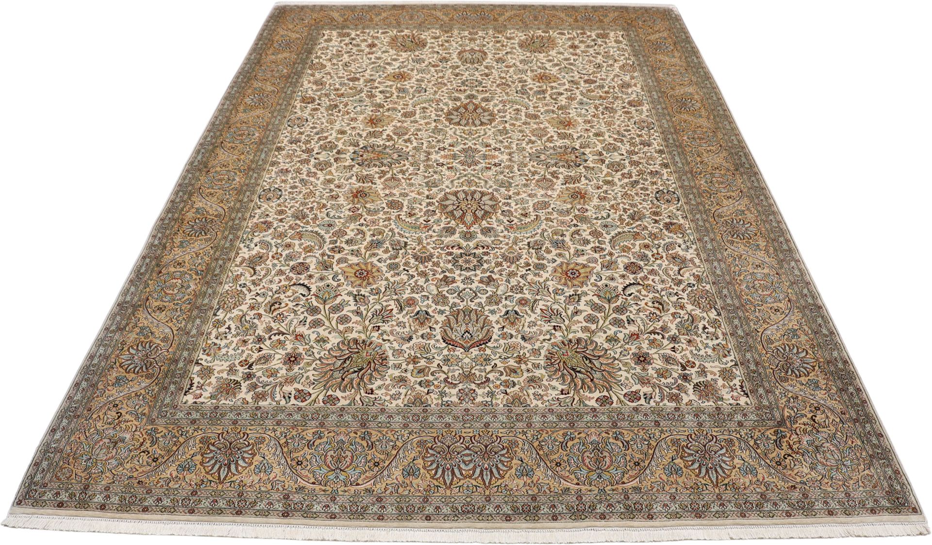 Kashmir Indian Rug 216 × 315 cm, Silk, hand-knotted