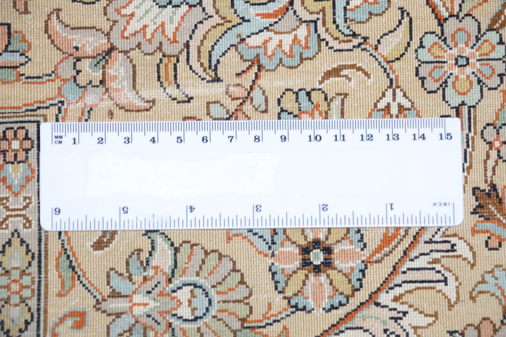 Kashmir Indian Rug 216 × 315 cm, Silk, hand-knotted