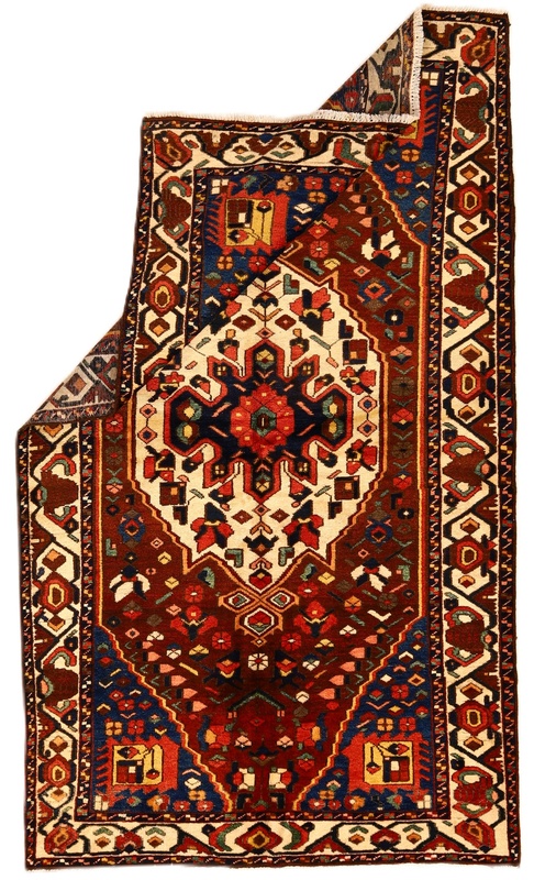 perserteppich-bakhtiar-262-x-151-cm-wolle-handgeknupft-antik-1 Antique Wool Bakhtiari Persian Rug, 262 × 151 cm