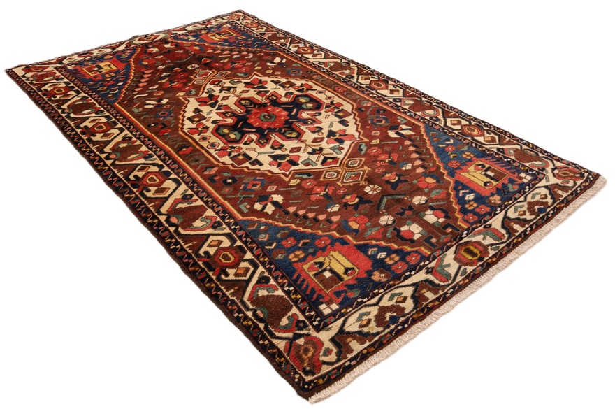 perserteppich-bakhtiar-262-x-151-cm-wolle-handgeknupft-antik-2 Antique Wool Bakhtiari Persian Rug, 262 × 151 cm