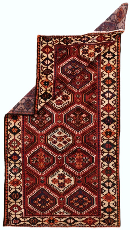 Bakhtiari Persian Rug — hand-knotted, 298 × 152 cm, Wool