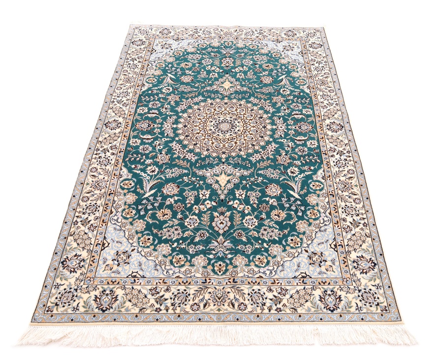 perserteppich-nain-197-x-124-cm-wolle-seide-handgeknupft-neu-2 Hand-Knotted Wool & Silk Nain Persian Rug, 197 × 124 cm