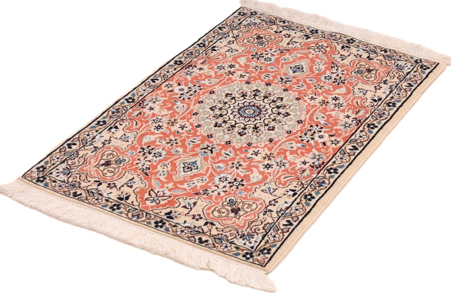 perserteppich-90-x-60-cm-wolle-und-seide-handgeknupft-6 Hand-Knotted Wool & Silk Nain Persian Rug, 90 × 60 cm