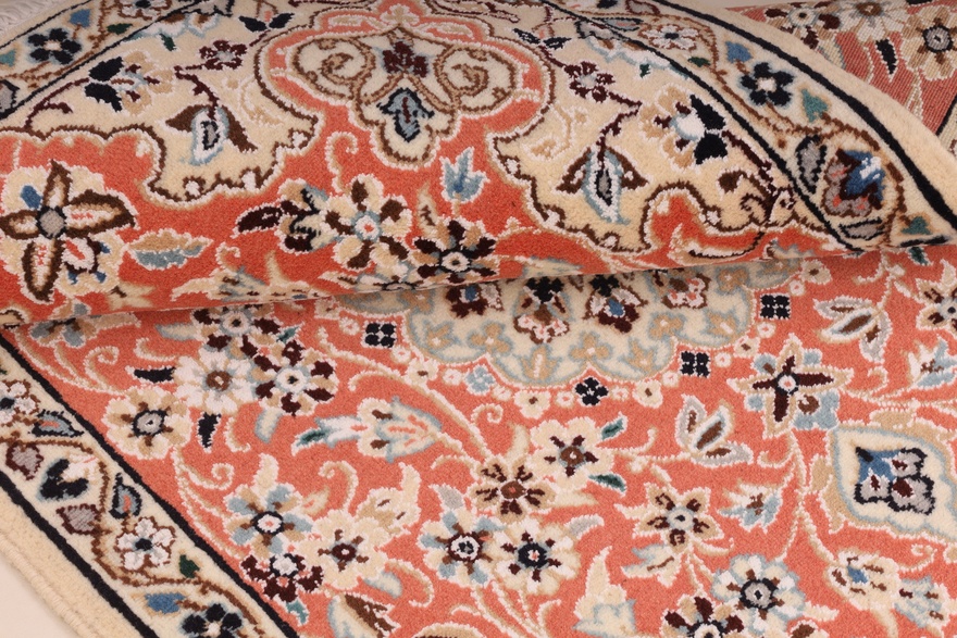 perserteppich-90-x-60-cm-wolle-und-seide-handgeknupft-8 Hand-Knotted Wool & Silk Nain Persian Rug, 90 × 60 cm