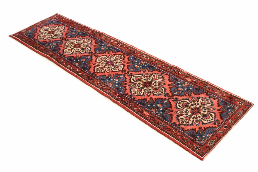 perserteppich-302-x-82-cm-schurwolle-handgeknupft-laufer-1 Hand-Knotted Wool Persian Rug, 302 × 82 cm