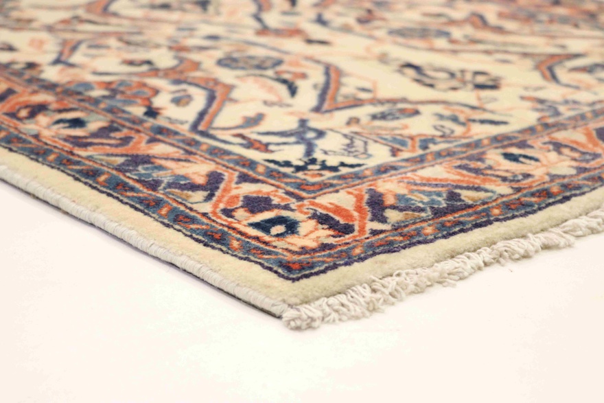 Hand-Knotted Wool Sarouk Persian Rug, 322 × 82 cm