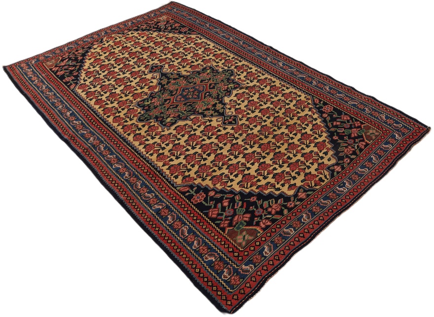 Antique Persian Rug, 205 × 137 cm, Wool