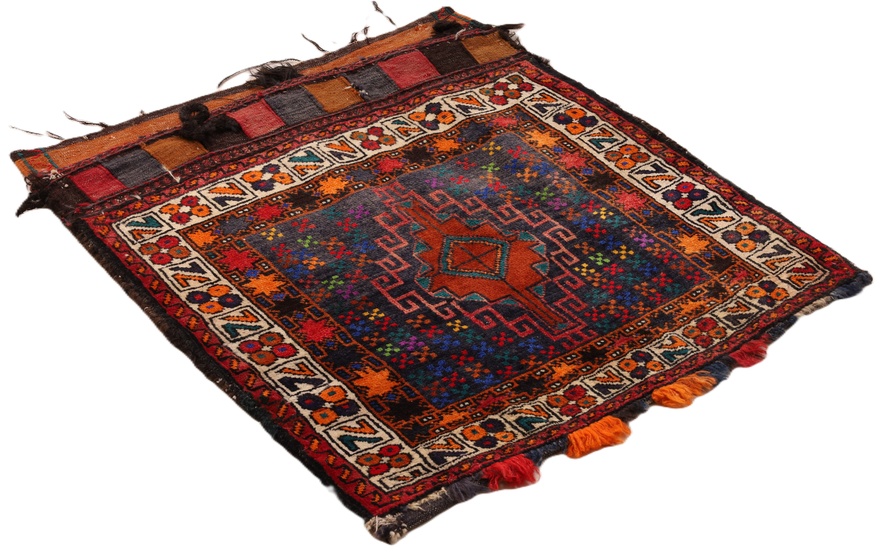 Antique Wool Qashqai Persian Rug, 76 × 66 cm