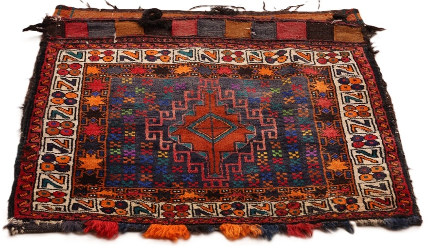 Antique Wool Qashqai Persian Rug, 76 × 66 cm