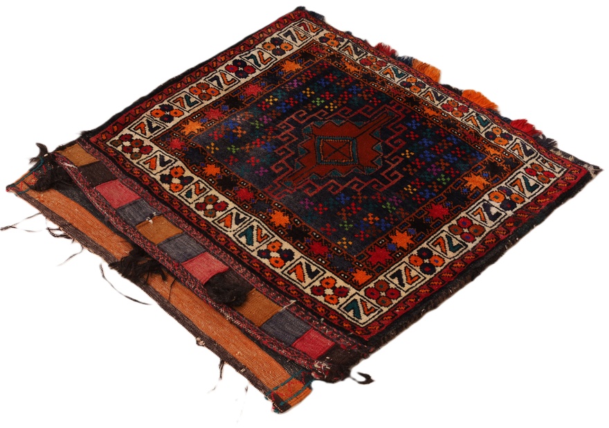 Antique Wool Qashqai Persian Rug, 76 × 66 cm
