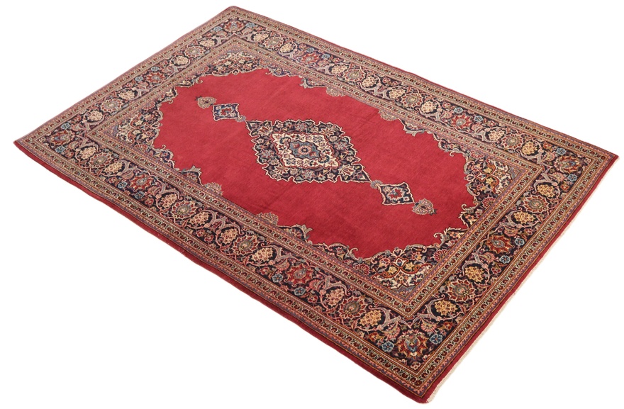 perserteppich-kashan-212-x-137-cm-wolle-handgeknupft-antik-4 Antique Kashan Persian Rug — 212 × 137 cm, Wool