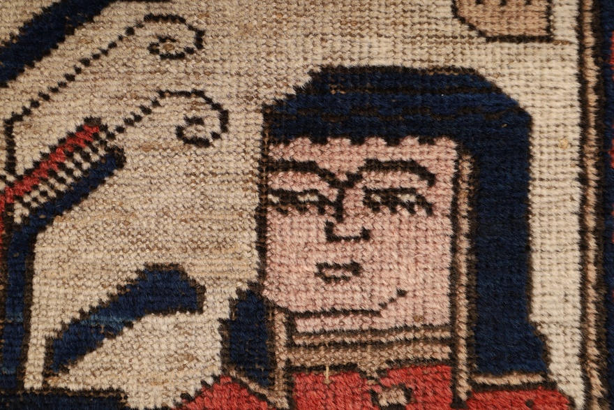 Antique Bakhtiari Persian Rug — 152 × 100 cm, Wool