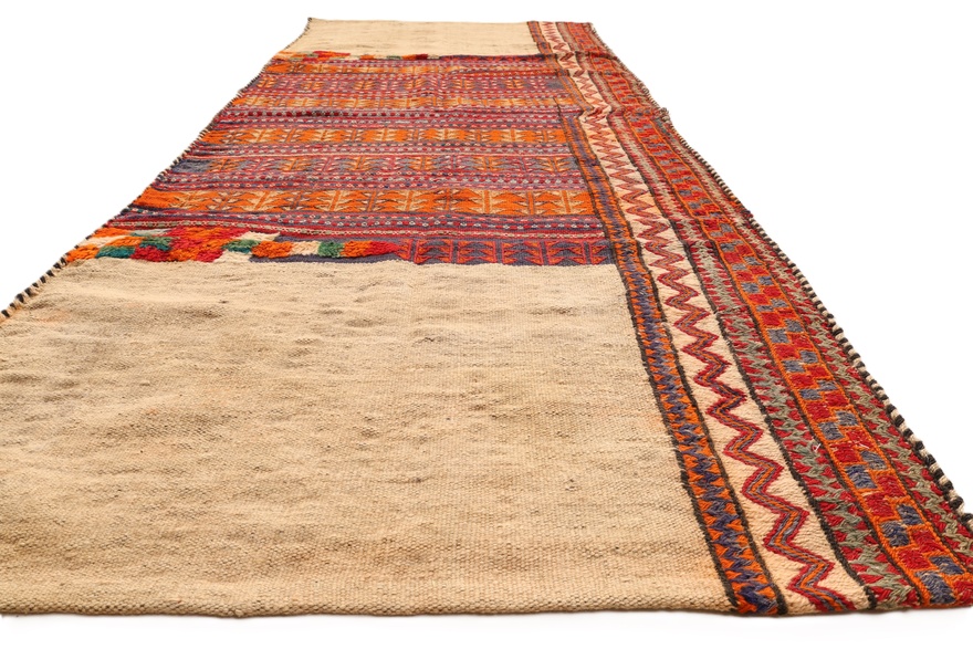 perserteppich-fars-230-x-96-cm-wolle-handgewebt-laufer-antik-3 Antique Kilim Persian Rug, 230 × 96 cm, Wool