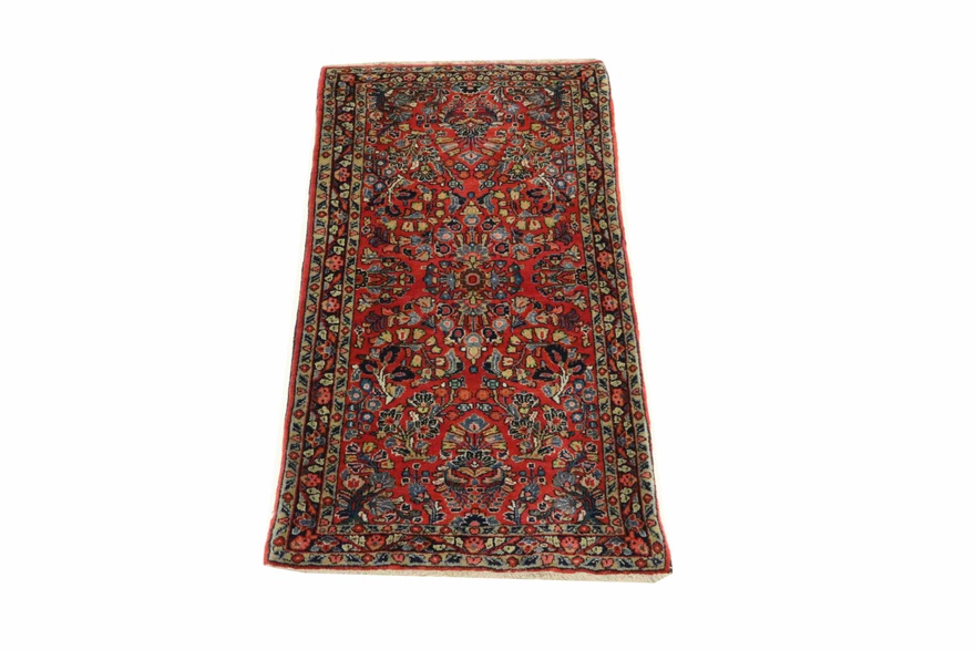 Antique Wool Sarouk Persian Rug, 120 × 60 cm