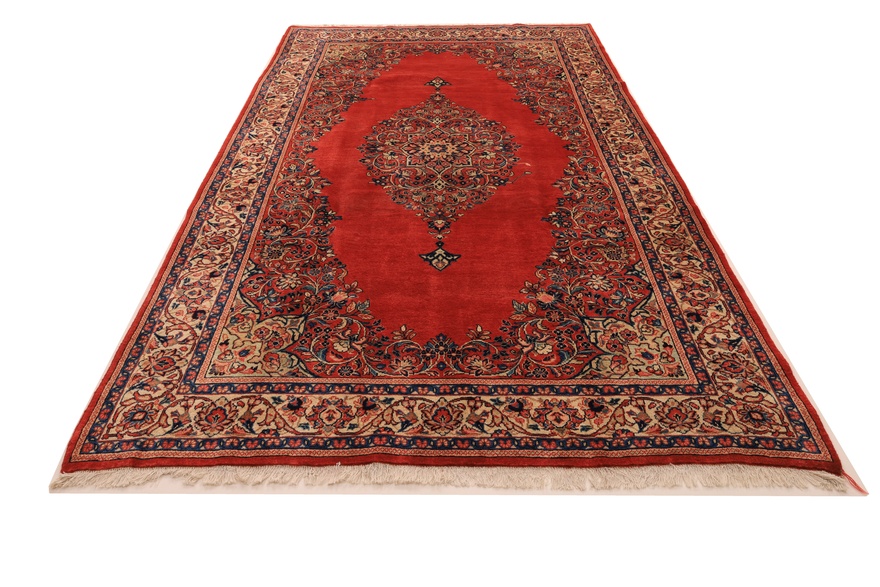 Antique Sarouk Persian Rug, 346 × 192 cm, Wool