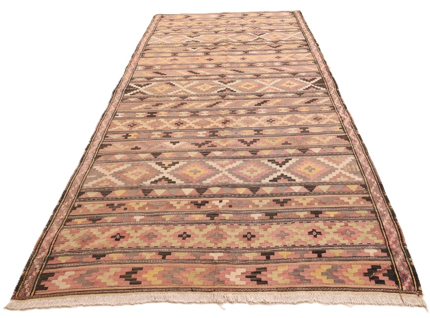 perserteppich-345-x-170-cm-wolle-handgewebt-antik-1 Antique Wool Kilim Persian Rug, 345 × 170 cm