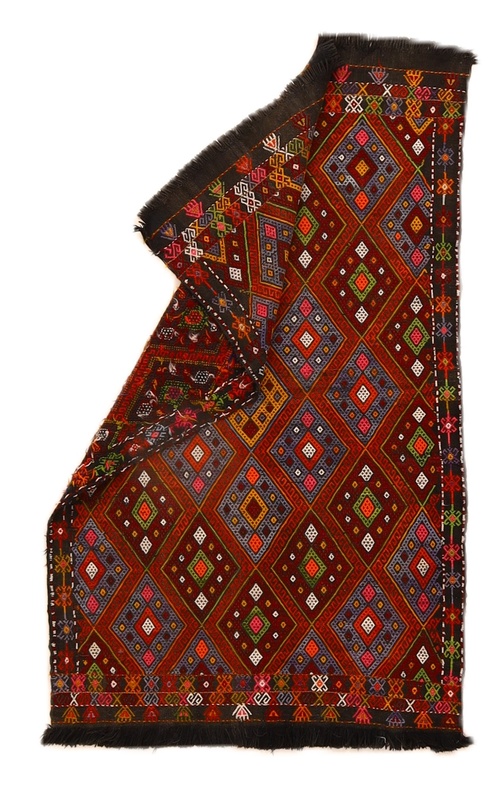 Antique Kilim Persian Rug — 138 × 90 cm, Wool & Silk
