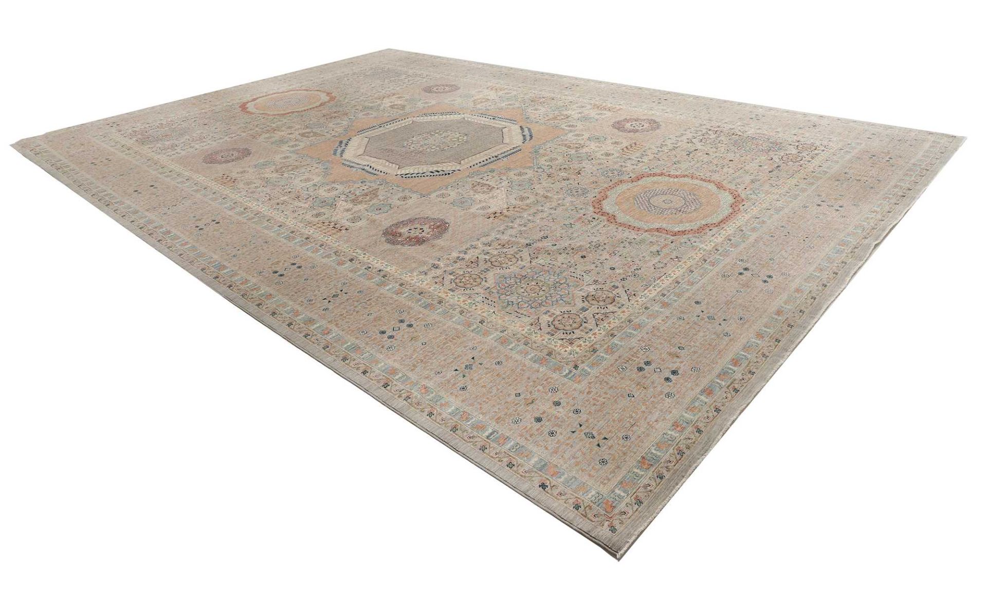 Mamluk Pakistani Rug 396 × 578 cm, Wool, hand-knotted
