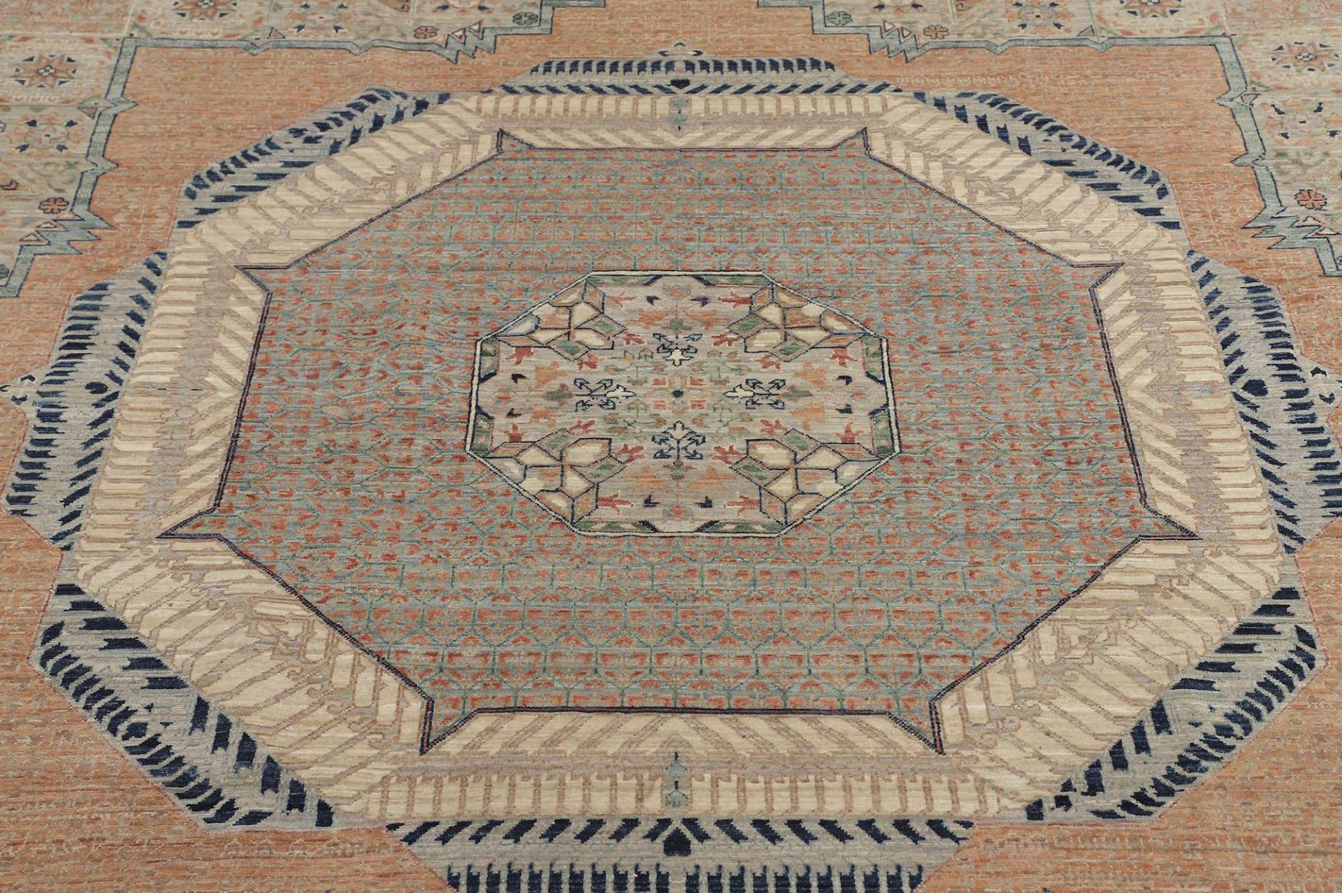 Mamluk Pakistani Rug 396 × 578 cm, Wool, hand-knotted