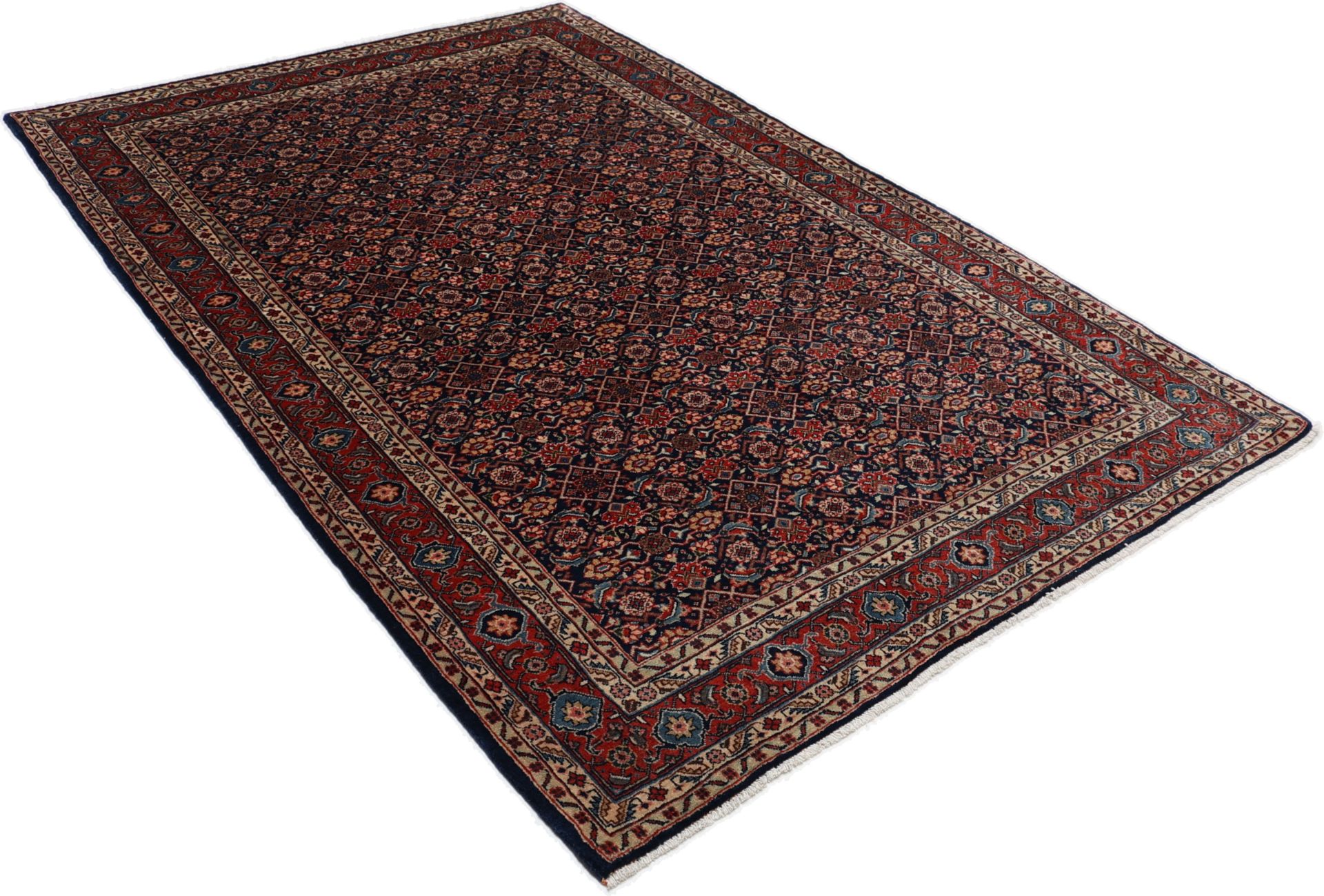 Antique Sarouk Persian Rug, 135 × 210 cm, Wool
