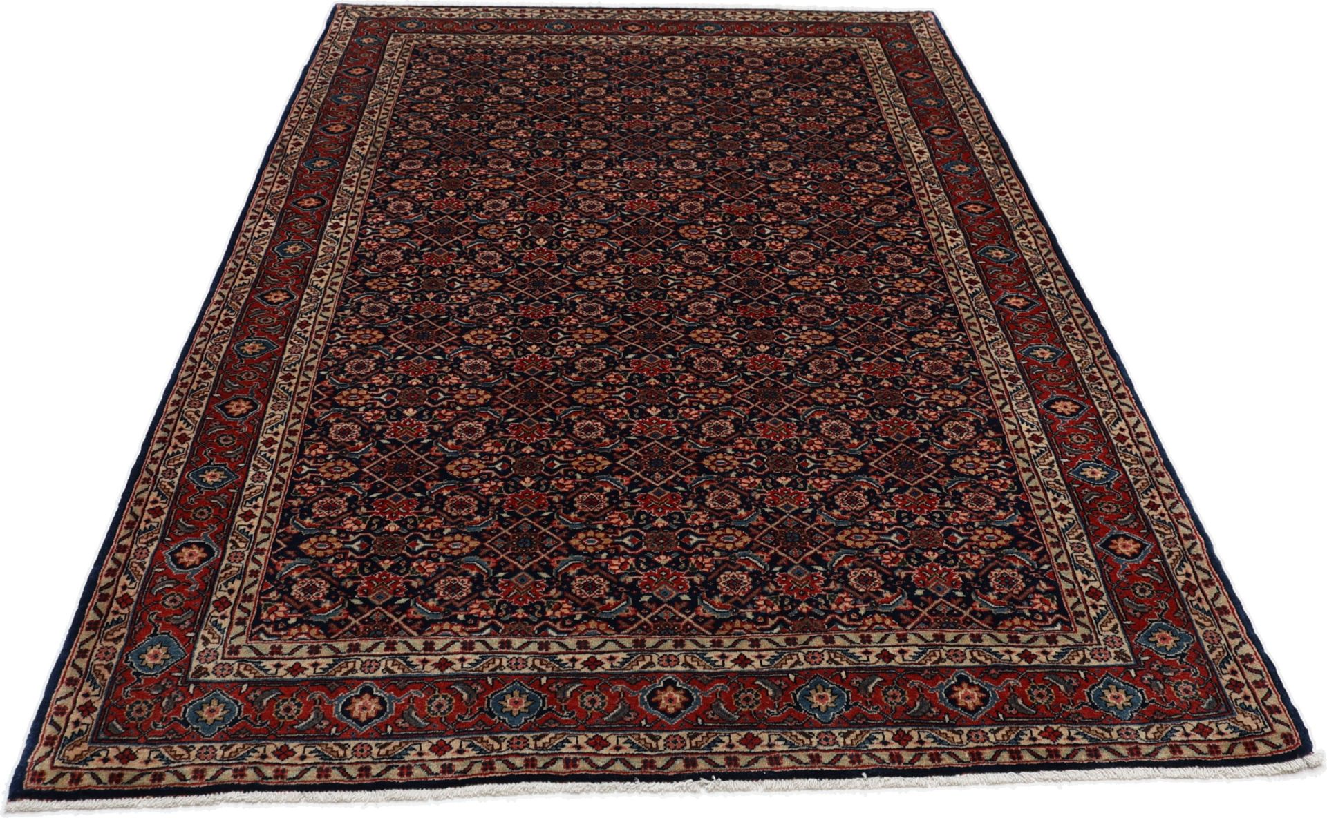 Antique Sarouk Persian Rug, 135 × 210 cm, Wool