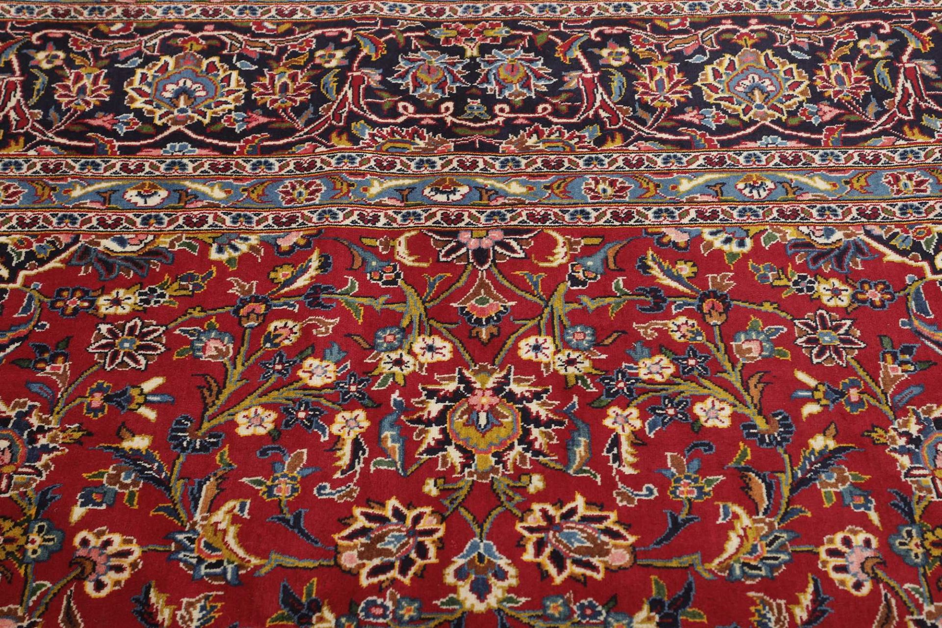 Kashan Persian Rug 356 × 486 cm, Wool, hand-knotted