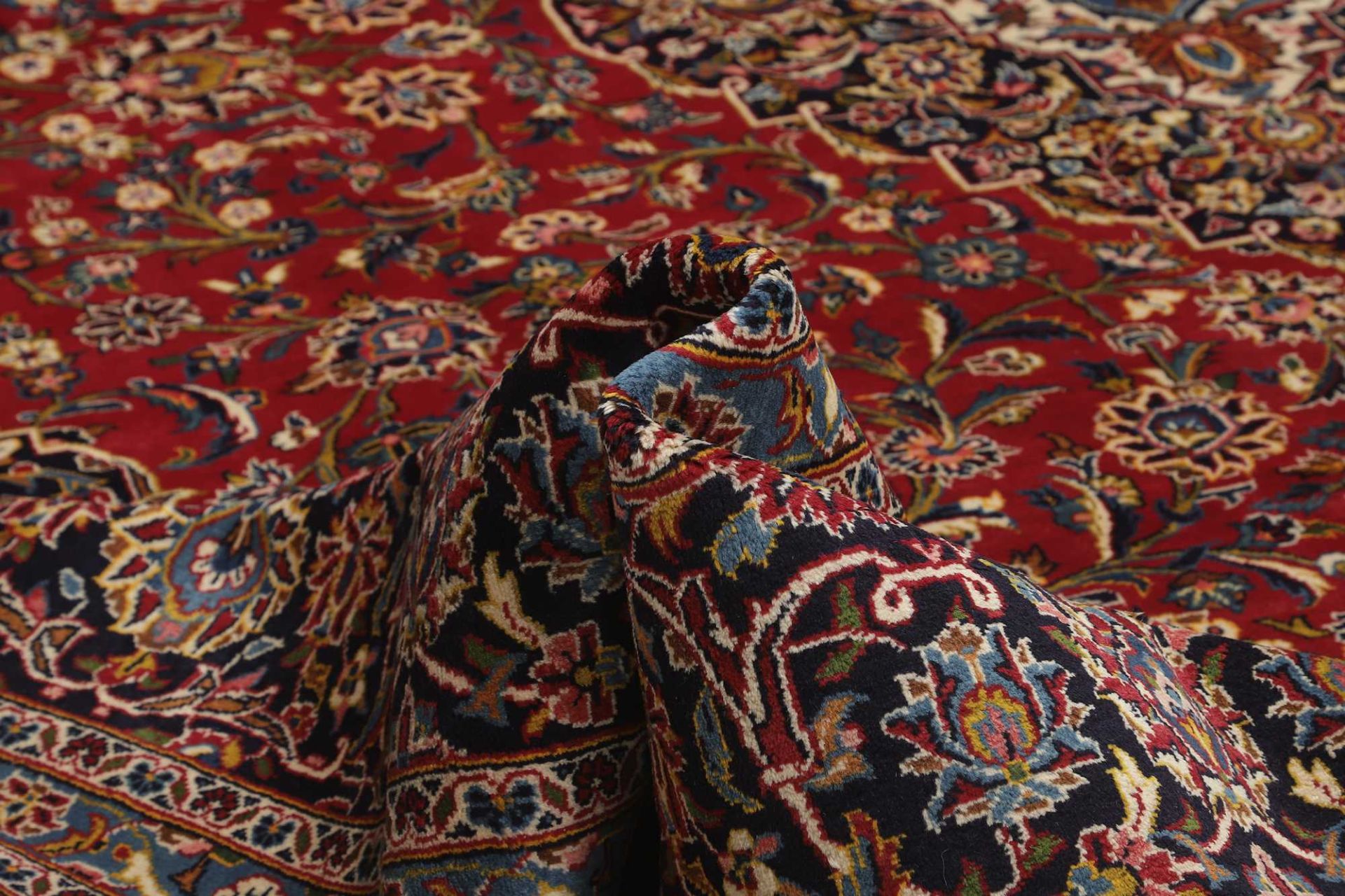 Kashan Persian Rug 356 × 486 cm, Wool, hand-knotted
