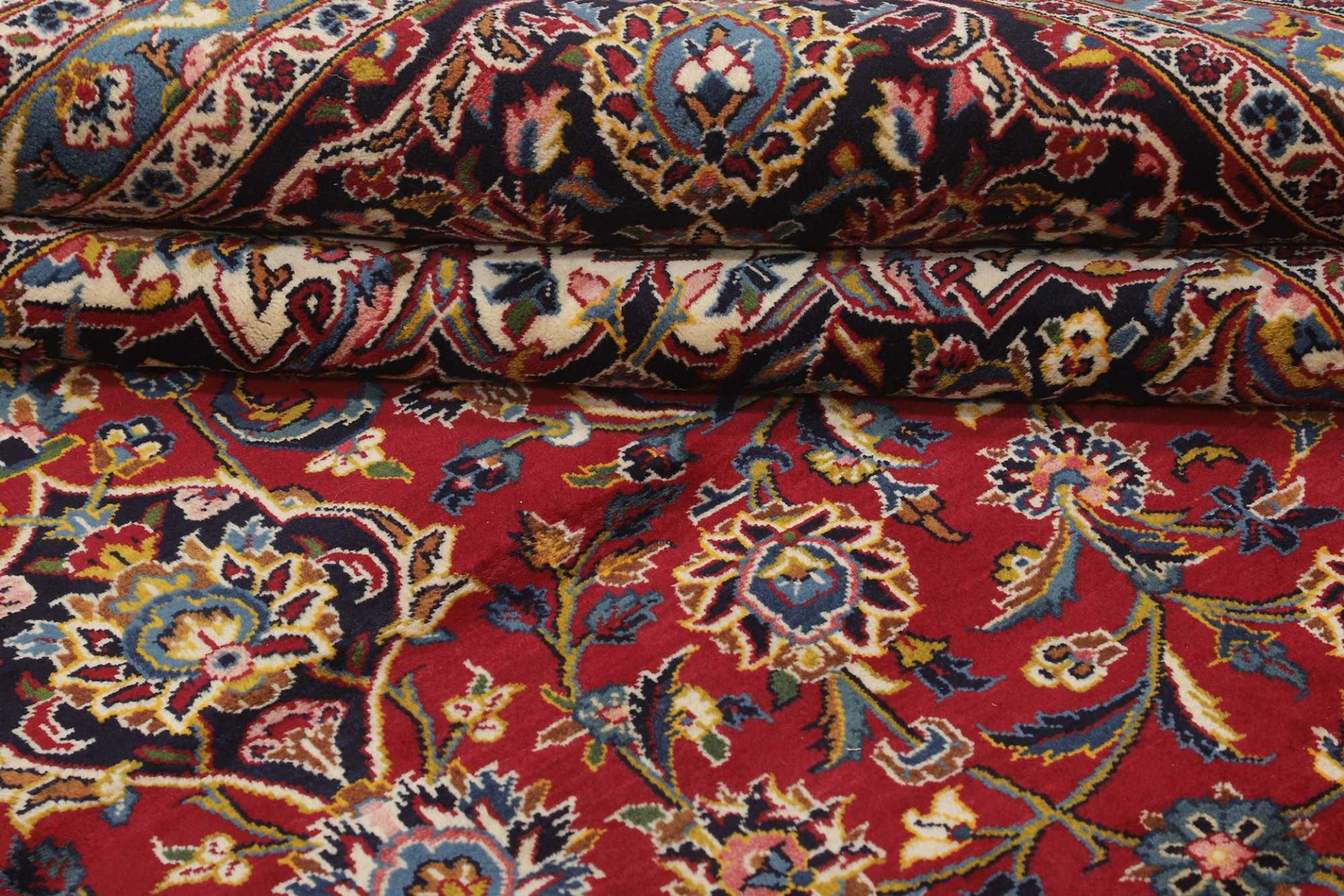 Kashan Persian Rug 356 × 486 cm, Wool, hand-knotted