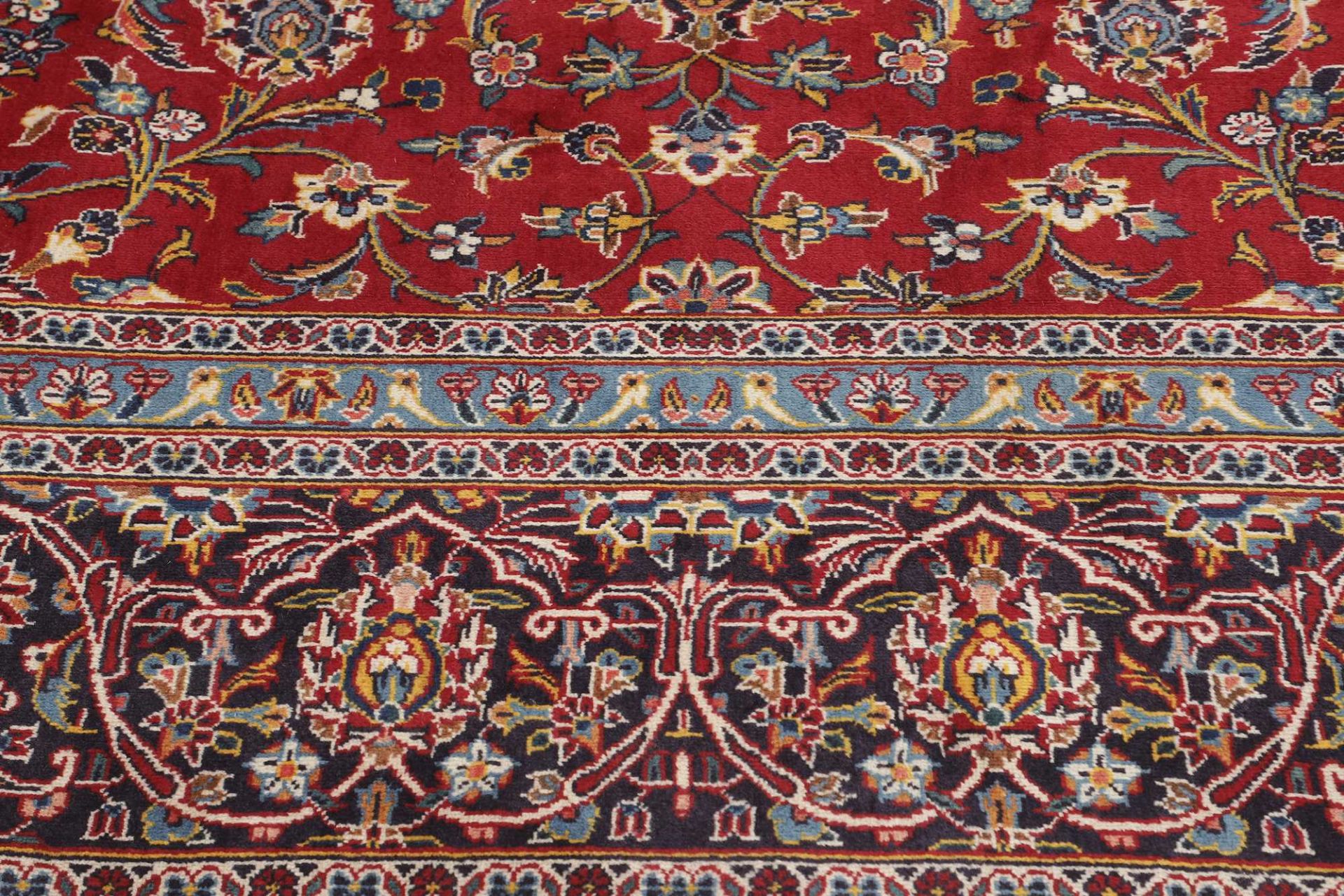 Hand-Knotted Wool Kashan Persian Rug, 311 × 502 cm