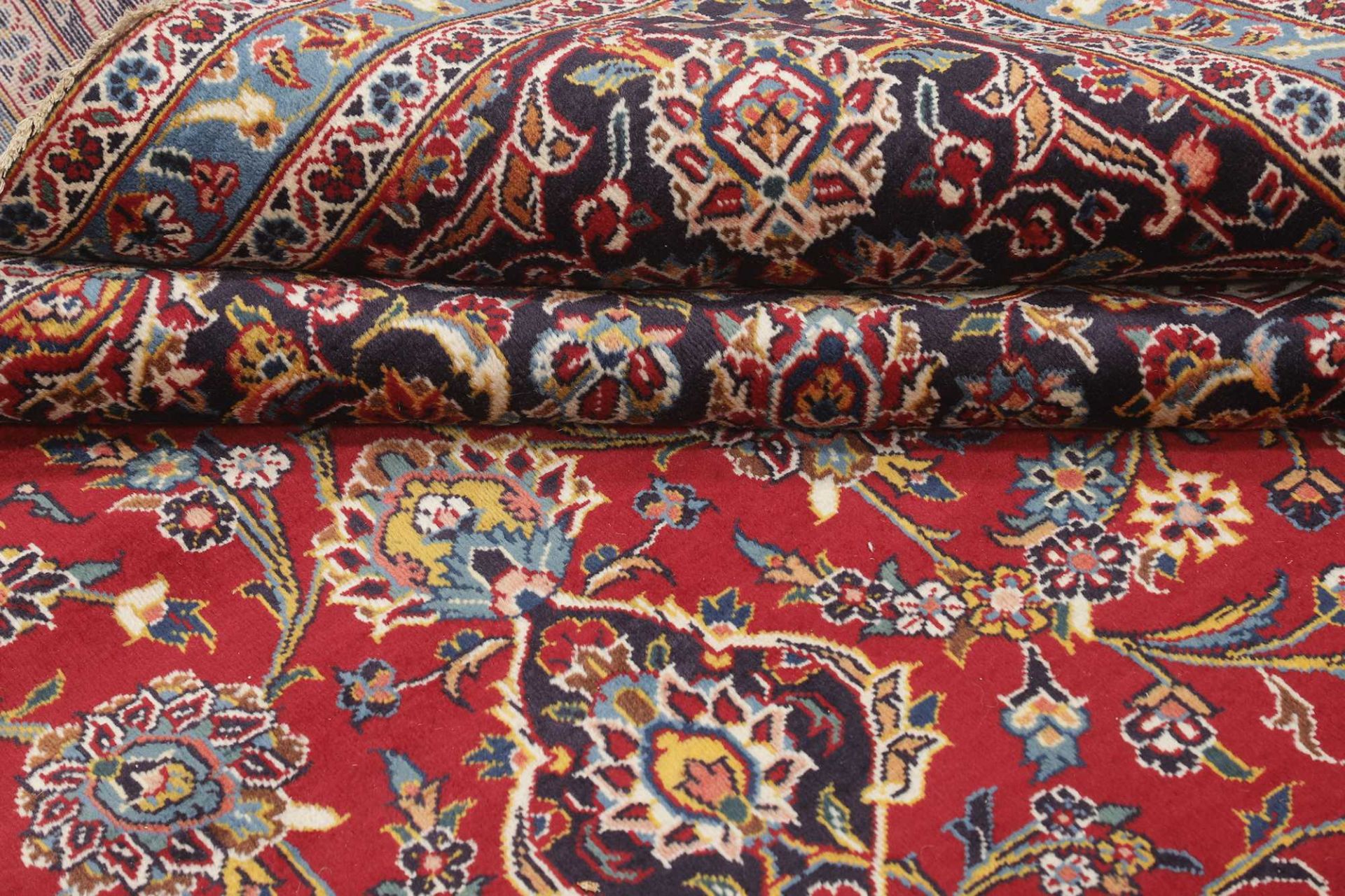 Hand-Knotted Wool Kashan Persian Rug, 311 × 502 cm