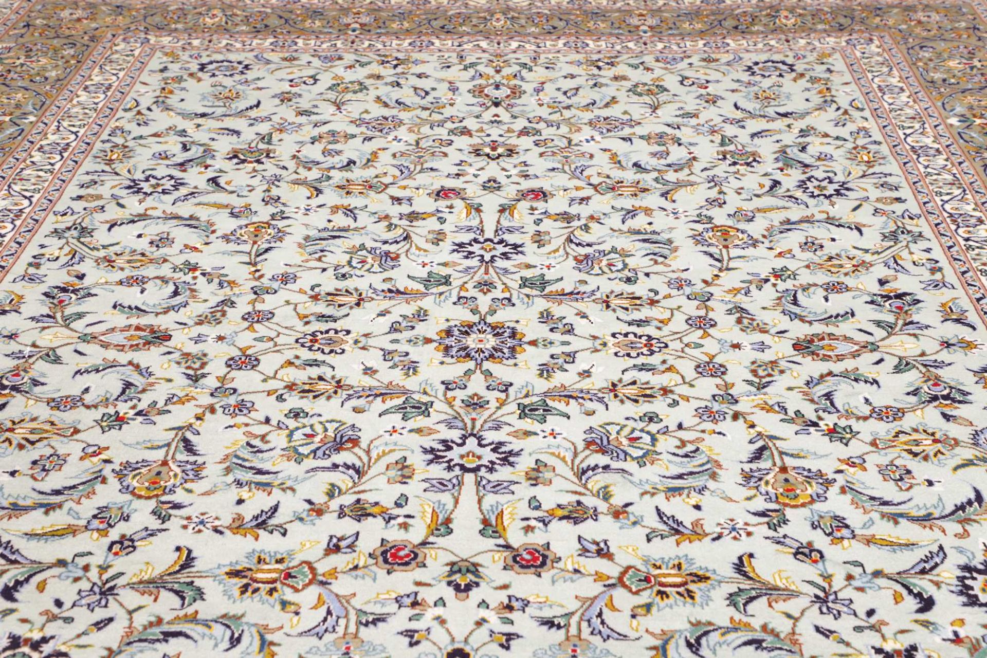 Kashan Persian Rug — hand-knotted, 301 × 427 cm, Wool