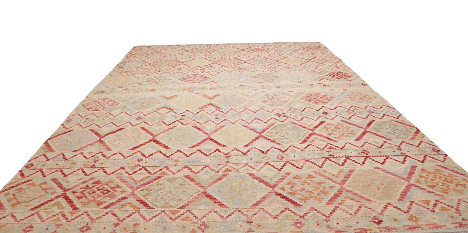 Kilim Pakistani Rug 307 × 401 cm, Wool, hand-woven