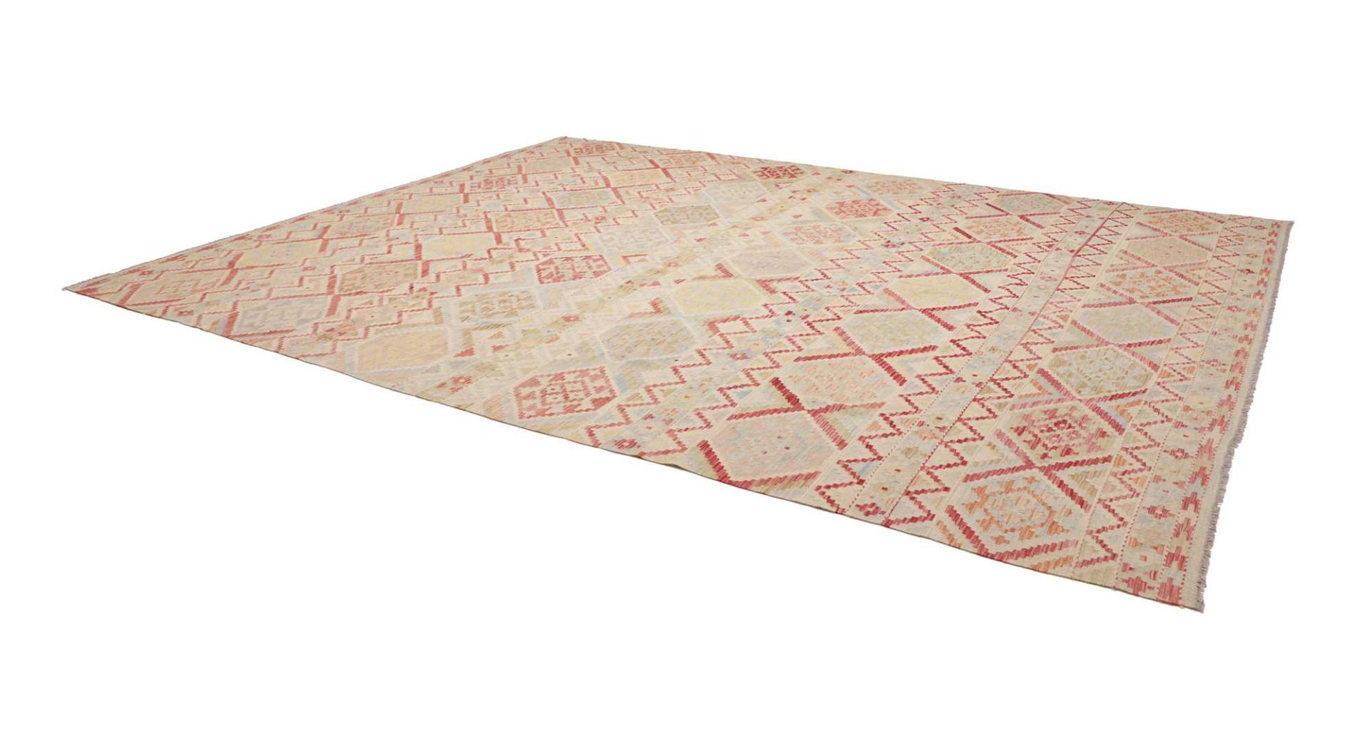 Kilim Pakistani Rug 307 × 401 cm, Wool, hand-woven